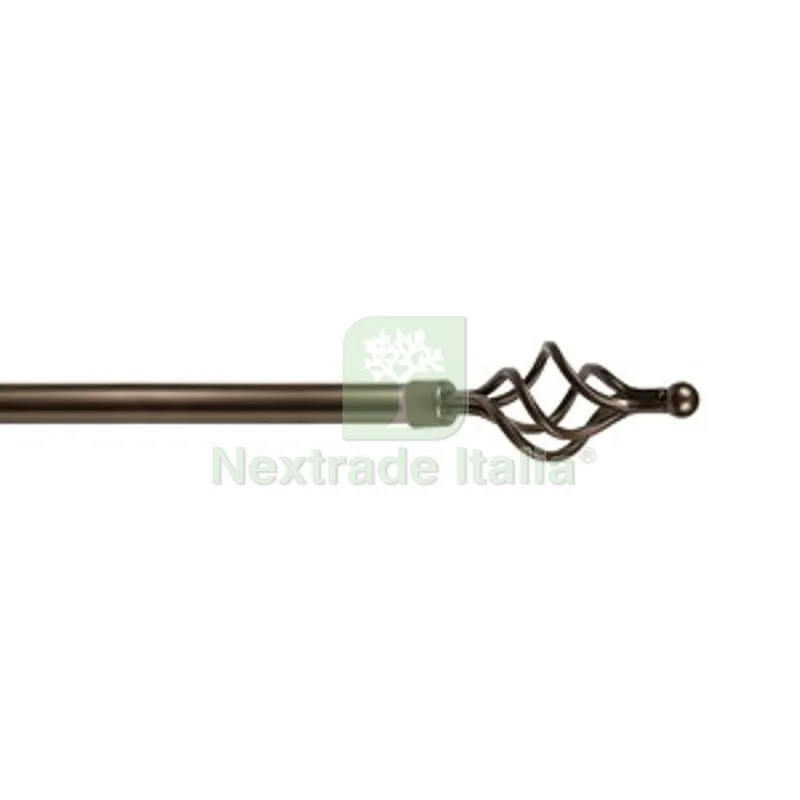 6PZ Bastone Metallo D 20/17 120/210CM Vortice Bronzo — Casalinghi e organizzazione — rif. FERX.511217