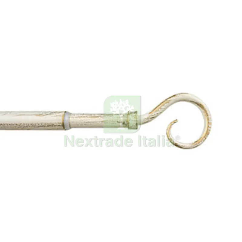 Bastone Metallo D 12/9 70/120CM Ricciolo AVO/Oro — Casalinghi e organizzazione — rif. FERX.511227 Bastone Metallo D 12/9 70/120CM Ricciolo AVO/Oro — Casalinghi e organizzazione — rif. FERX.511227