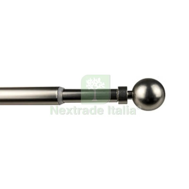 Bastone Metallo D 12/9 70/120CM Palla Nichel — Casalinghi e organizzazione — rif. FERX.511234 Bastone Metallo D 12/9 70/120CM Palla Nichel — Casalinghi e organizzazione — rif. FERX.511234