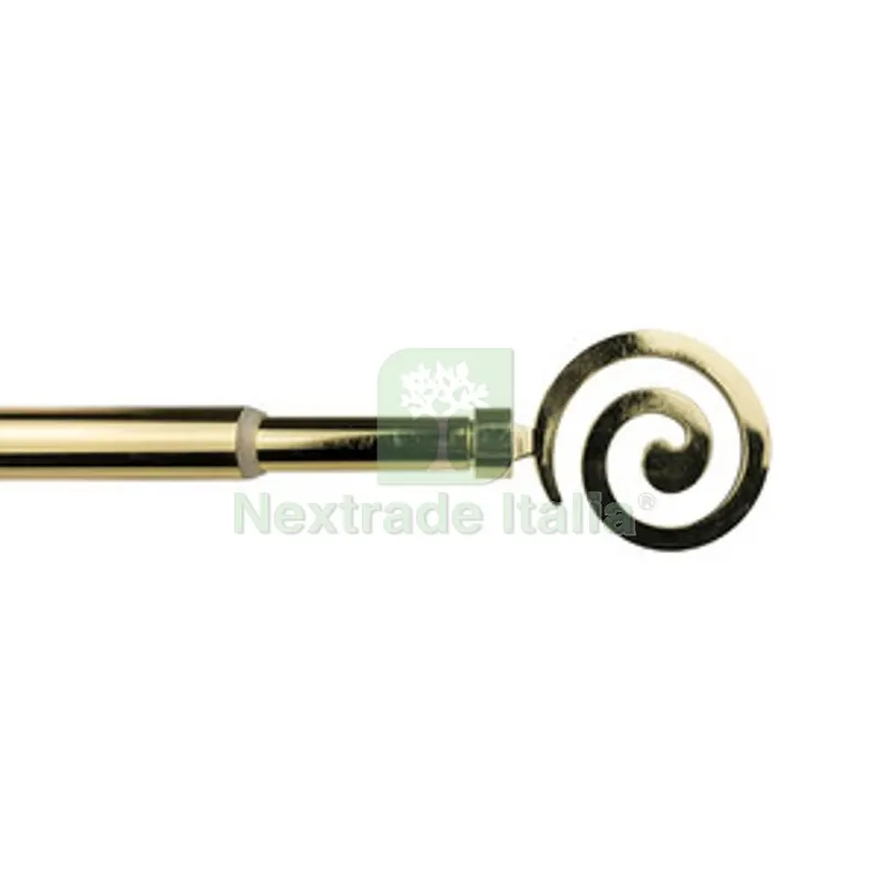 Bastone Metallo D 12/9 70/120CM Spirale Oro — Casalinghi e organizzazione — rif. FERX.511241
