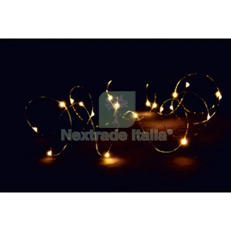 24PZ Catena Luminosa a Batteria 100 Gocce LED BIA Caldo — Casalinghi e organizzazione — rif. FERX.511398 24PZ Catena Luminosa a Batteria 100 Gocce LED BIA Caldo — Casalinghi e organizzazione — rif. FERX.511398