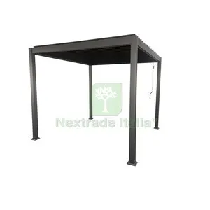 C Pergola Bioclimatica 3X3 ALU Steel Grigio — Gazebo e strutture giardino — rif. FERX.511447 C Pergola Bioclimatica 3X3 ALU Steel Grigio — Gazebo e strutture giardino — rif. FERX.511447