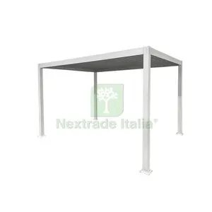 C Pergola Bioclimatica 3X4 ALU Steel Bianco — Gazebo e strutture giardino — rif. FERX.511451 C Pergola Bioclimatica 3X4 ALU Steel Bianco — Gazebo e strutture giardino — rif. FERX.511451