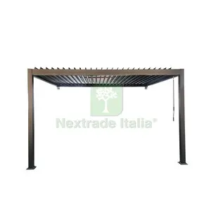 C Pergola Bioclimatica Addossata 3X4XH2,5 ALU Steel Grigio — Gazebo e strutture giardino — rif. FERX.511464 C Pergola Bioclimatica Addossata 3X4XH2,5 ALU Steel Grigio — Gazebo e strutture giardino — rif. FERX.511464