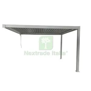 C Pergola Bioclimatica Addossata 3X4XH2,5 ALU Steel Bianco — Gazebo e strutture giardino — rif. FERX.511465 C Pergola Bioclimatica Addossata 3X4XH2,5 ALU Steel Bianco — Gazebo e strutture giardino — rif. FERX.511465