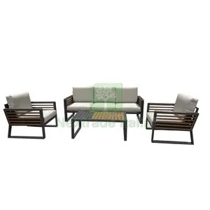 C Set 4 PZ Salotto con Divano 3P ALU Sunny Grigio — Arredo — rif. FERX.511466 C Set 4 PZ Salotto con Divano 3P ALU Sunny Grigio — Arredo — rif. FERX.511466