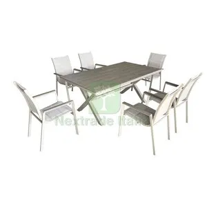 C Set Tavolo C/6 Sedie ALU Xdesign Beige — Tempo libero outdoor — rif. FERX.511469 C Set Tavolo C/6 Sedie ALU Xdesign Beige — Tempo libero outdoor — rif. FERX.511469