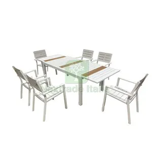C Set Tavolo Estensibile con 6 Sedie ALU ICE — Tempo libero outdoor — rif. FERX.511471 C Set Tavolo Estensibile con 6 Sedie ALU ICE — Tempo libero outdoor — rif. FERX.511471