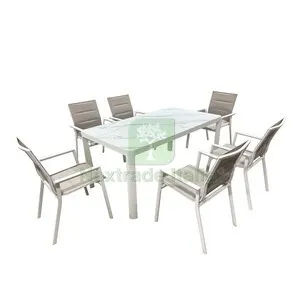 C Set Tavolo con 6 Sedie ALU Stone — Casalinghi e organizzazione — rif. FERX.511473
