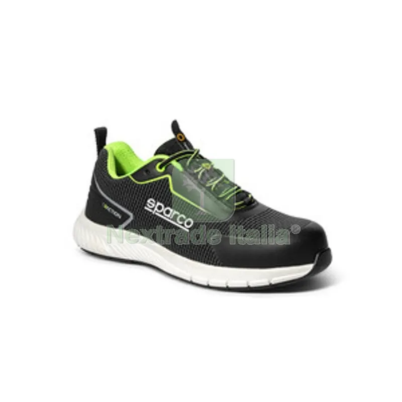 SPARCO SCARPE YUKI NERO/VERDE S1P N.43 — Calzature antinfortunistiche — rif. FERX.511544 SPARCO SCARPE YUKI NERO/VERDE S1P N.43 — Calzature antinfortunistiche — rif. FERX.511544