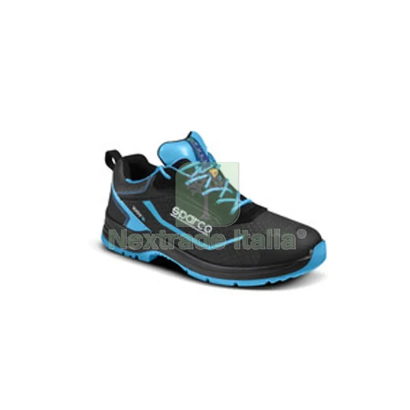 SPARCO SCARPE ASTER S3 NERO AZZURRO FLUO N.46 — Calzature antinfortunistiche — rif. FERX.511571 SPARCO SCARPE ASTER S3 NERO AZZURRO FLUO N.46 — Calzature antinfortunistiche — rif. FERX.511571