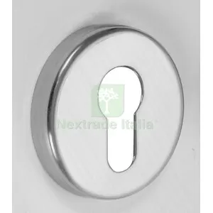 2PZ Bocchetta Tonda Alluminio Foro Yale Cromo — Maniglie e pomelli — rif. FERX.511660