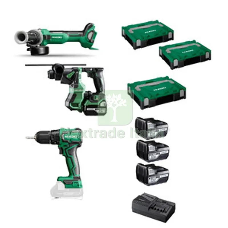 Hikoki Kit Trapano C/PERC+SMERIGLIATR+TASSEL KCIT35A3C5 18V — Trapani e avvitatori — rif. FERX.511787