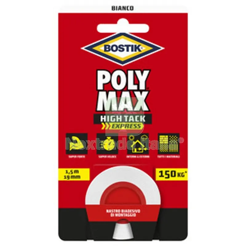 BOSTIK POLYMAX NASTRO BIAD HIGH TACK EXPRESS BIANCO — Adesivi e sigillanti — rif. FERX.511798 BOSTIK POLYMAX NASTRO BIAD HIGH TACK EXPRESS BIANCO — Adesivi e sigillanti — rif. FERX.511798