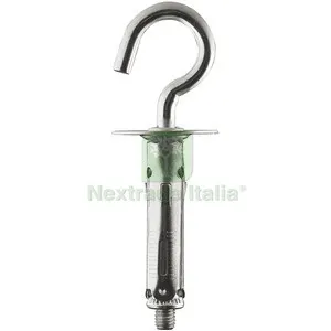 50PZ C TASSELLO ACCIAIO CLBS9/OA 9X40 C/OCCHIOLO APERTO — Tasselli e ancoraggi — rif. FERX.511839
