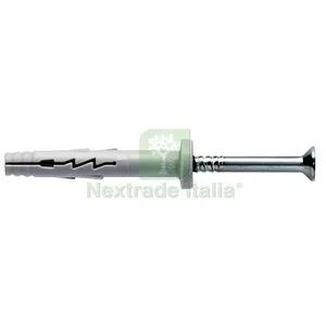 100PZ C TASSELLO NYLON A BATTUTA CLTP-S 6X40 C/VITE — Tasselli e ancoraggi — rif. FERX.511878 100PZ C TASSELLO NYLON A BATTUTA CLTP-S 6X40 C/VITE — Tasselli e ancoraggi — rif. FERX.511878