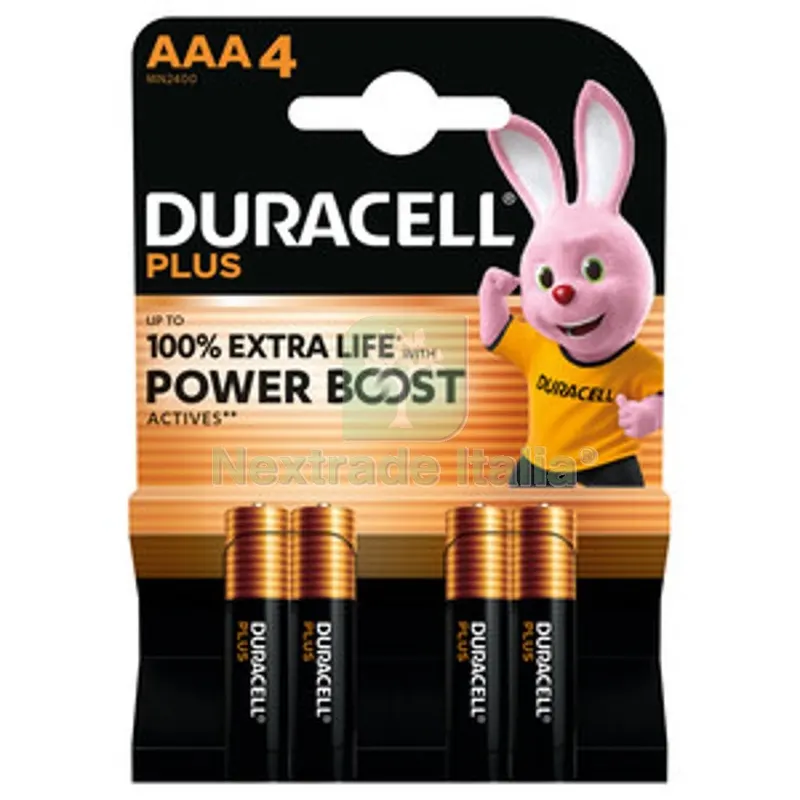 10BLISTER Duracell Plus Powerboost M/Stilo 4 PZ MN2400 — Batterie e caricabatterie — rif. FERX.512003 10BLISTER Duracell Plus Powerboost M/Stilo 4 PZ MN2400 — Batterie e caricabatterie — rif. FERX.512003
