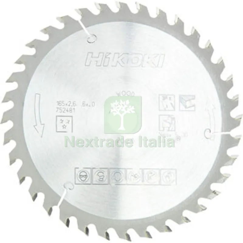HIKOKI LAMA P/SEGA CIRCOLARE 165 MM F.20 MM — Smerigliatrici e seghe — rif. FERX.512004 HIKOKI LAMA P/SEGA CIRCOLARE 165 MM F.20 MM — Smerigliatrici e seghe — rif. FERX.512004