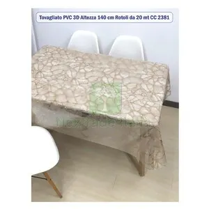 20ML Tovagliato Trasparente Smart Marmo Oro H 140 — Tessili e biancheria casa — rif. FERX.512056