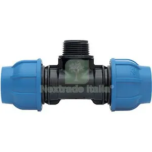 10PZ RACCORDO POLIPROP TEE MAS D 32 X 1 X 32MM — Tubi e raccordi — rif. FERX.512425