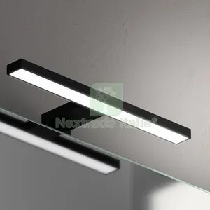 Applique da Bagno LED SPL023D W5 K4000 Nero CM.30 — Illuminazione — rif. FERX.512433 Applique da Bagno LED SPL023D W5 K4000 Nero CM.30 — Illuminazione — rif. FERX.512433