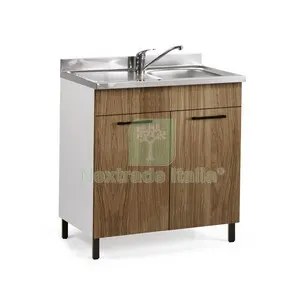 KIT CUCINA BASE 2 ANTE 80X50XH85 CM S/LAVELLO NOCE — Sanitari e ceramiche — rif. FERX.512521