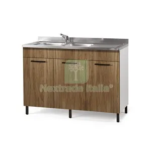 KIT CUCINA BASE 3 ANTE 120X50XH85 CM S/LAVELLO NOCE — Sanitari e ceramiche — rif. FERX.512522