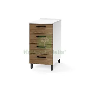 KIT CUCINA BASE 4 CASSETTI 40X50XH85 CM NOCE — Cucina e coltelleria — rif. FERX.512523 KIT CUCINA BASE 4 CASSETTI 40X50XH85 CM NOCE — Cucina e coltelleria — rif. FERX.512523