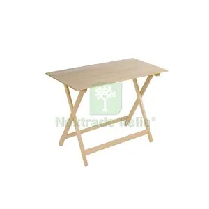 TAVOLO LEGNO PIEGHEVOLE 100X60XH73CM NATURALE — Sanitari e ceramiche — rif. FERX.512774 TAVOLO LEGNO PIEGHEVOLE 100X60XH73CM NATURALE — Sanitari e ceramiche — rif. FERX.512774