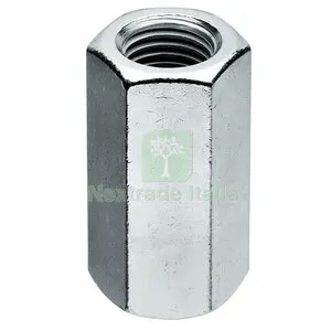 50PZ MANICOTTO ESAGONALE DI GIUNZIONE M14X 40 ZINCATO — Tubi e raccordi — rif. FERX.513009