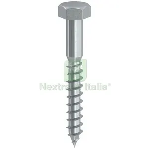 100PZ TIRAFONDO TE 8X 40MM ZINCATO — Viti — rif. FERX.513020