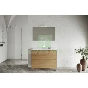 MOBILE BAGNO LISBONA 2C 100 ROVERE NATURALE — Accessori bagno — rif. FERX.513156 MOBILE BAGNO LISBONA 2C 100 ROVERE NATURALE — Accessori bagno — rif. FERX.513156