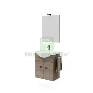 MOBILE BAGNO ZAFFIRO 2A 55 NOCE AMERICANO — Accessori bagno — rif. FERX.513187