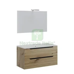 MOBILE BAGNO COMFORT 2C DOGATO 100 ROVERE ORO — Accessori bagno — rif. FERX.513204 MOBILE BAGNO COMFORT 2C DOGATO 100 ROVERE ORO — Accessori bagno — rif. FERX.513204