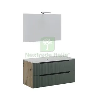 MOBILE BAGNO COMFORT 2C CANNET 100 ROV/VERDE SAL — Accessori bagno — rif. FERX.513205