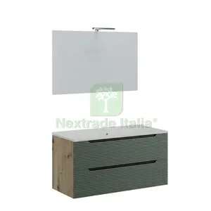 MOBILE BAGNO COMFORT 2C DOGATO 100 ROV/VERDE SAL — Accessori bagno — rif. FERX.513206