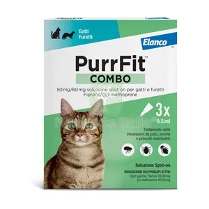 PURRFIT COMBO GATTO SPOT ON 3 PIPETTE — Gatti — rif. FERX.513225 PURRFIT COMBO GATTO SPOT ON 3 PIPETTE — Gatti — rif. FERX.513225