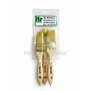 6PZ KIT PENNELLESSA P/SOLVENTE MANICO LEGNO 30-40-50 3PZ — Pennelli e rulli — rif. FERX.513239 6PZ KIT PENNELLESSA P/SOLVENTE MANICO LEGNO 30-40-50 3PZ — Pennelli e rulli — rif. FERX.513239