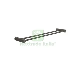 GEDY ANDE GUN METAL PORTASALVIETTE DOPPIO 60 CM — Accessori bagno — rif. FERX.513552 GEDY ANDE GUN METAL PORTASALVIETTE DOPPIO 60 CM — Accessori bagno — rif. FERX.513552