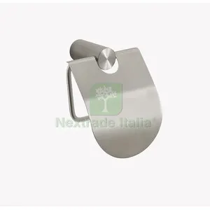 GEDY ANDE SPAZZOLATO PORTAROTOLO COPERTO — Accessori bagno — rif. FERX.513557