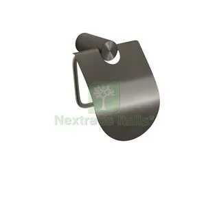 GEDY ANDE GUN METAL PORTAROTOLO COPERTO — Accessori bagno — rif. FERX.513558 GEDY ANDE GUN METAL PORTAROTOLO COPERTO — Accessori bagno — rif. FERX.513558
