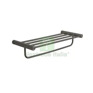 GEDY ANDE GUN METAL PORTASALVIETTE DOPPIO H 12,5 CM — Accessori bagno — rif. FERX.513564 GEDY ANDE GUN METAL PORTASALVIETTE DOPPIO H 12,5 CM — Accessori bagno — rif. FERX.513564