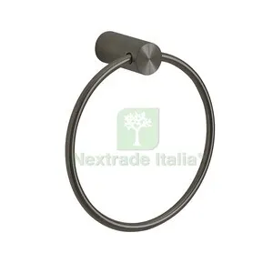 GEDY ANDE GUN METAL PORTASALVIETTE AD ANELLO — Accessori bagno — rif. FERX.513567 GEDY ANDE GUN METAL PORTASALVIETTE AD ANELLO — Accessori bagno — rif. FERX.513567