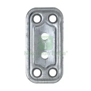 100PZ C Piastra Diritta Acciaio Zincato 30X60 MM — Arredo — rif. FERX.514121