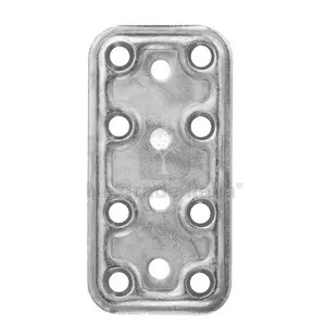 50PZ C PIASTRA DIRITTA ACCIAIO ZINCATO 40X80 MM — rif. FERX.514122