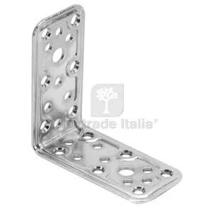 25PZ C Piastra Angolare Acciaio Zincato 40X80X80 MM — Arredo — rif. FERX.514134