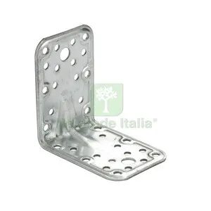 25PZ C Piastra Angolare Acciaio Zincato 65X90X90 MM — Arredo — rif. FERX.514139