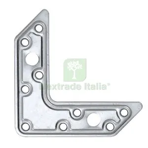 10PZ C Piastra a L Acciaio Zincato 30X120X83 MM — rif. FERX.514144