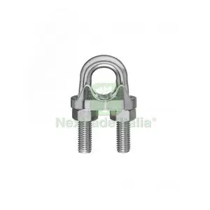 25PZ MORSETTO A CAVALLOTTO INOX AISI 316 D 5 MM — Funi, golfari e accessori sollevamento — rif. FERX.514224