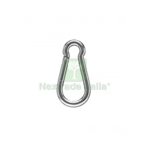 30PZ MOSCHETTONE INOX AISI 316 D 5 X 50 MM — Ganci, moschettoni e anelli — rif. FERX.514229 30PZ MOSCHETTONE INOX AISI 316 D 5 X 50 MM — Ganci, moschettoni e anelli — rif. FERX.514229